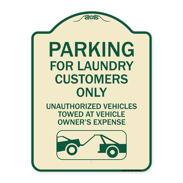 Parking for Laundry Customers Only Unauthorized Vehicles Towed at Vehicle Owners Exp, TG-1824-23443